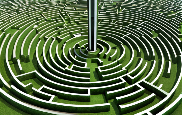 **

A vast, complex maze symbolizing the confusing landscape of Linux certifications, with paths leading to different certifications like CompTIA Linux+, RHCE, and LFCS. Emphasize the feeling of choice and potential confusion. Consider a digital, futuristic style.

**