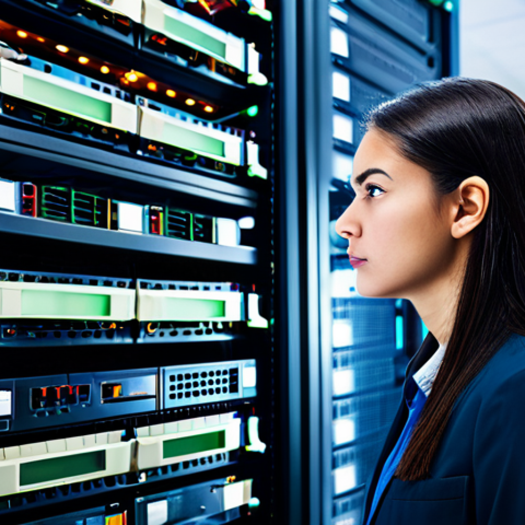 리눅스 필기 시험에서 자주 출제되는 문제 유형 - **Prompt:** A system administrator troubleshooting network connectivity in a server room, surrounded...