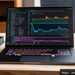 리눅스 실기 시험 대비 사례별 풀이 전략 - A detailed, realistic digital illustration of a Linux command line terminal open on a sleek modern l...